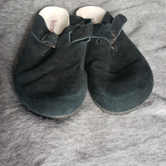 Bjorndal Women's Harvard Black Suede Clogs size 11M - Picture 3 of 8